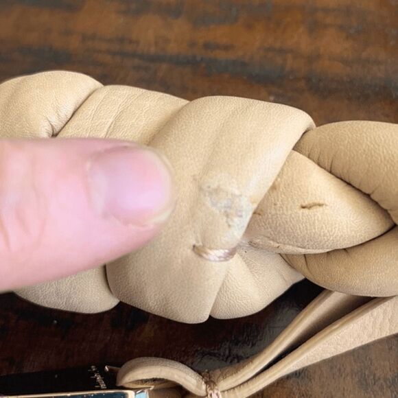 Christopher Kon Large Leather Woven Hobo Bag - Boho Chic, Spacious & Elegant - Picture 11 of 11